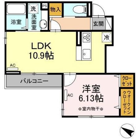 コンフォート下小鳥の物件間取画像